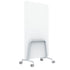 Q! Mobile Dual-Sided Glass Writing Board for Clinical Staff