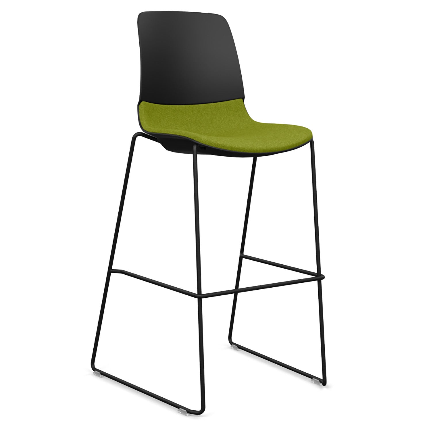 SitOnIt Mika Wire Rod Stool | Stackable & Upholstered Option