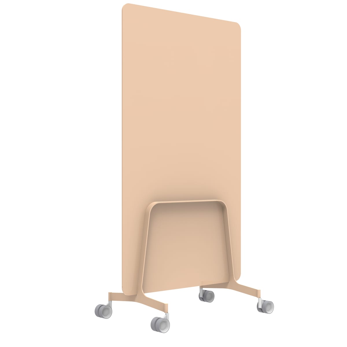 Q! Mobile Dual-Sided Glass Writing Board for Clinical Staff