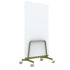Q! Mobile Dual-Sided Glass Writing Board for Clinical Staff
