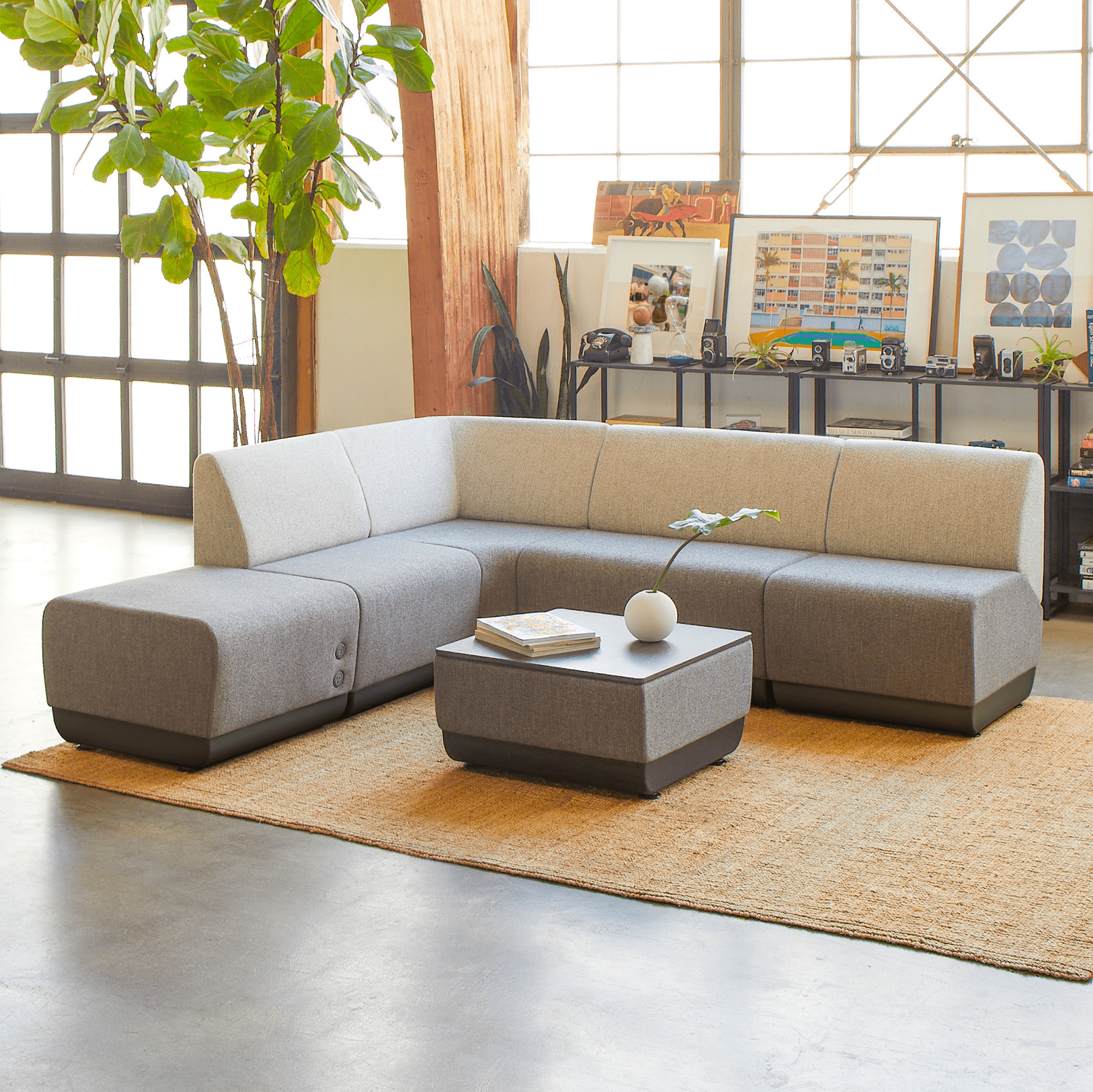 Pasea Single Bench Modular Lounge Seating SitOnIt 