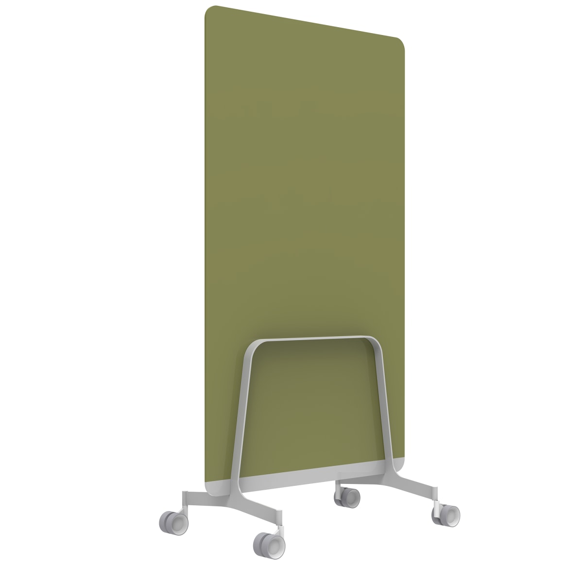 Q! Mobile Dual-Sided Glass Writing Board for Clinical Staff