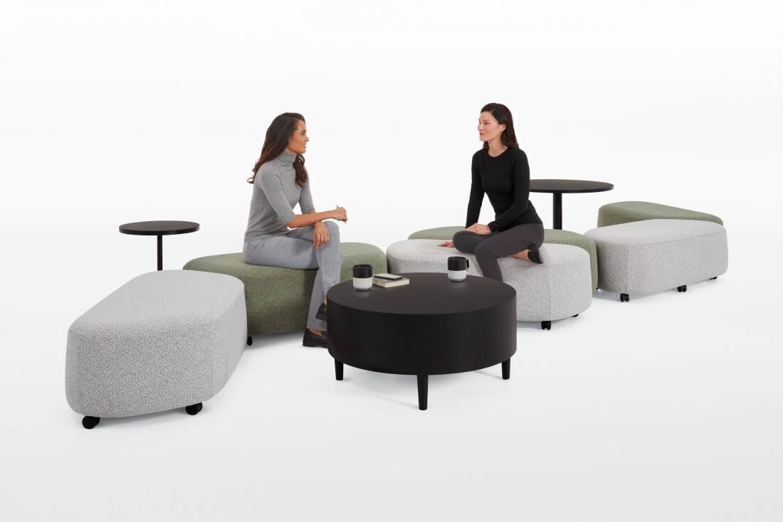Rambler Ottoman: Mix-and-Match Shapes for Flexible, Inviting Environments Lounge Seating Global Furniture Group 