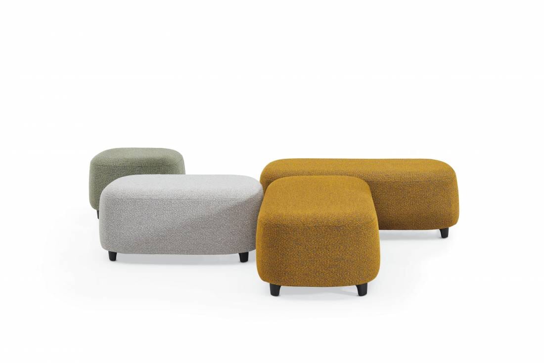 Rambler Ottoman: Mix-and-Match Shapes for Flexible, Inviting Environments Lounge Seating Global Furniture Group 