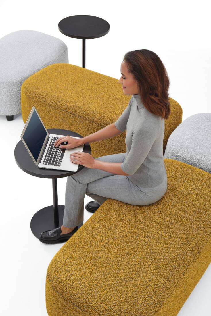 Rambler Ottoman: Mix-and-Match Shapes for Flexible, Inviting Environments Lounge Seating Global Furniture Group 