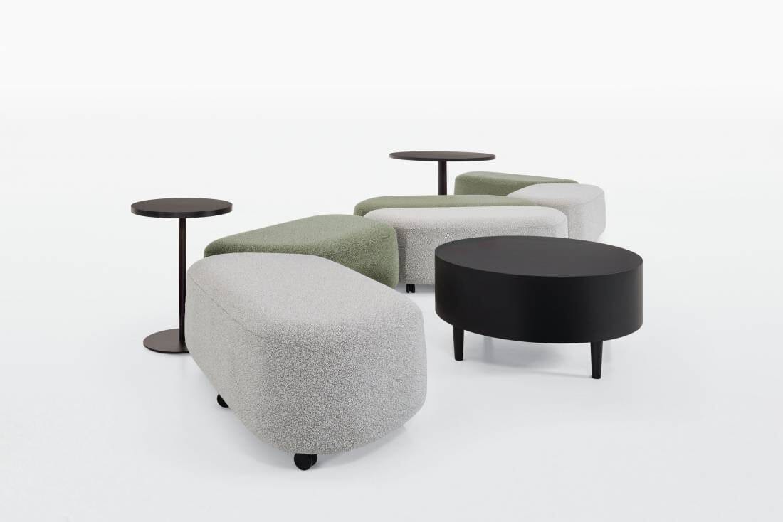 Rambler Ottoman: Mix-and-Match Shapes for Flexible, Inviting Environments Lounge Seating Global Furniture Group 