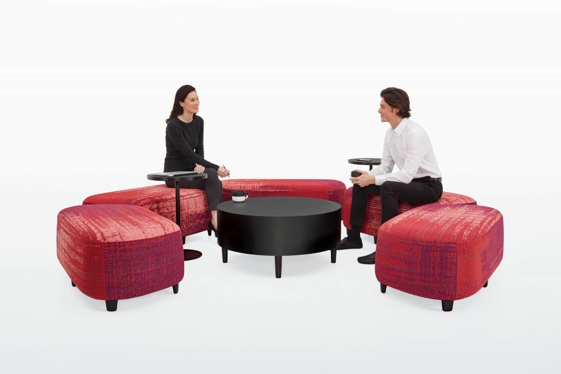 Rambler Ottoman: Mix-and-Match Shapes for Flexible, Inviting Environments Lounge Seating Global Furniture Group 