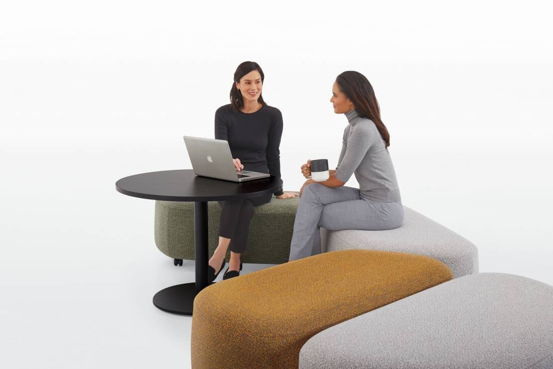 Rambler Ottoman: Mix-and-Match Shapes for Flexible, Inviting Environments Lounge Seating Global Furniture Group 