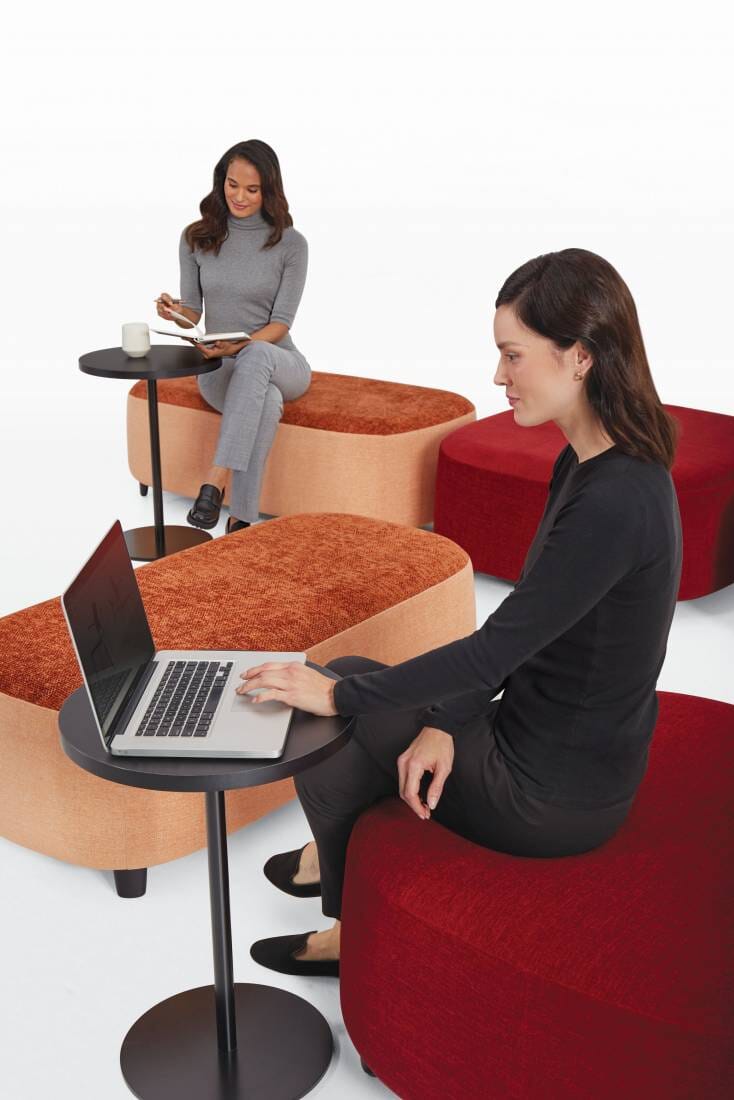 Rambler Ottoman: Mix-and-Match Shapes for Flexible, Inviting Environments Lounge Seating Global Furniture Group 