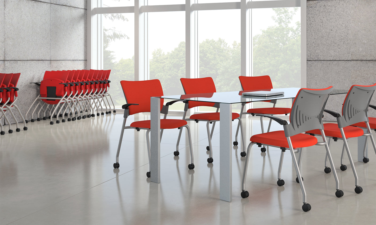 SitOnIt Relay 4 Leg Stack Chair | Durable Seating for Office, Conference & Healthcare