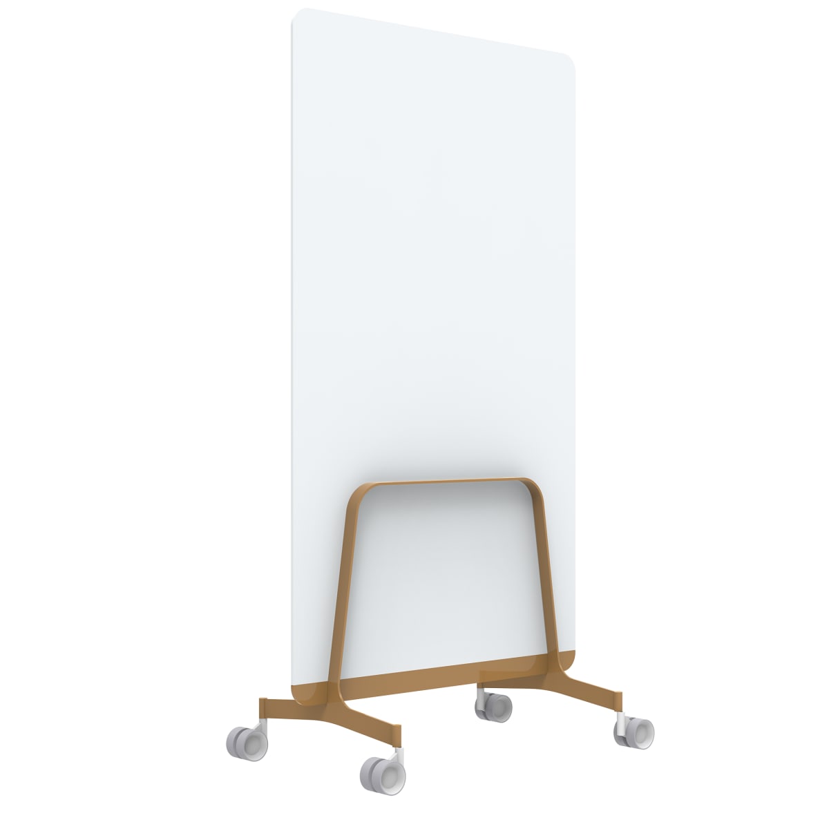 Q! Mobile Dual-Sided Glass Writing Board for Clinical Staff