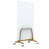 Q! Mobile Dual-Sided Glass Writing Board for Clinical Staff