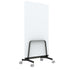 Q! Mobile Dual-Sided Glass Writing Board for Clinical Staff