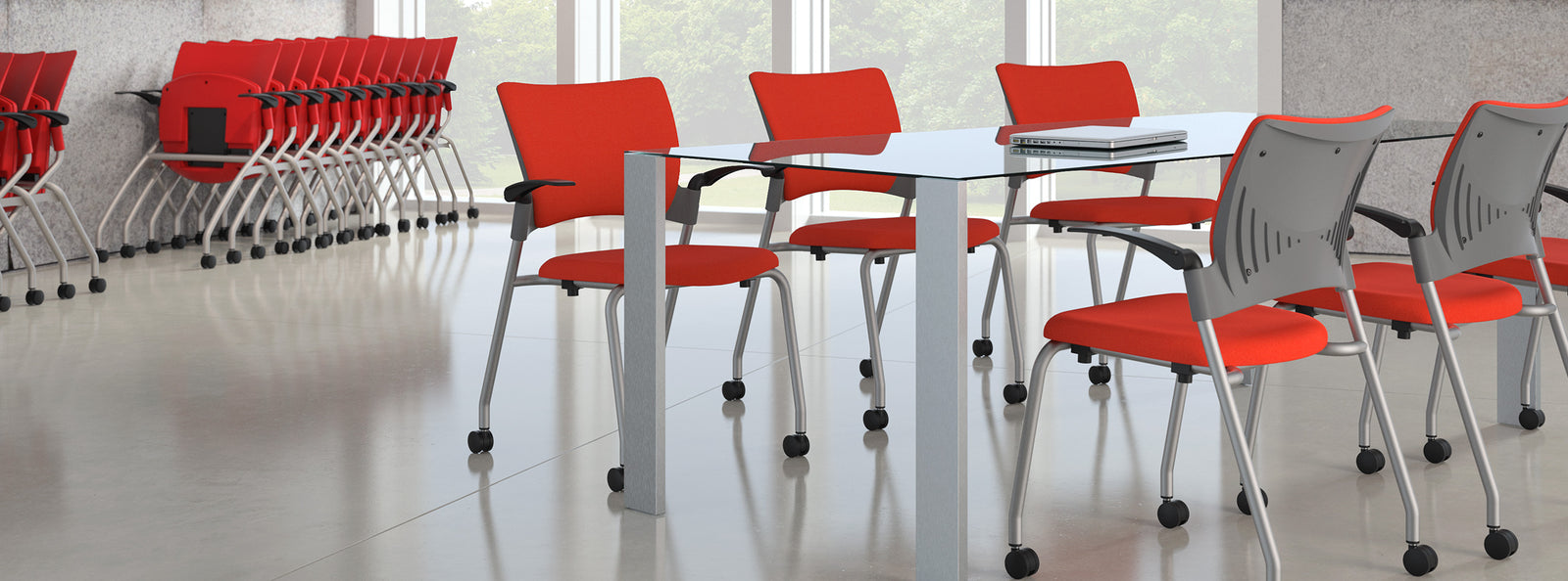 SitOnIt Relay 4 Leg Stack Chair | Durable Seating for Office, Conference & Healthcare