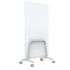 Q! Mobile Dual-Sided Glass Writing Board for Clinical Staff