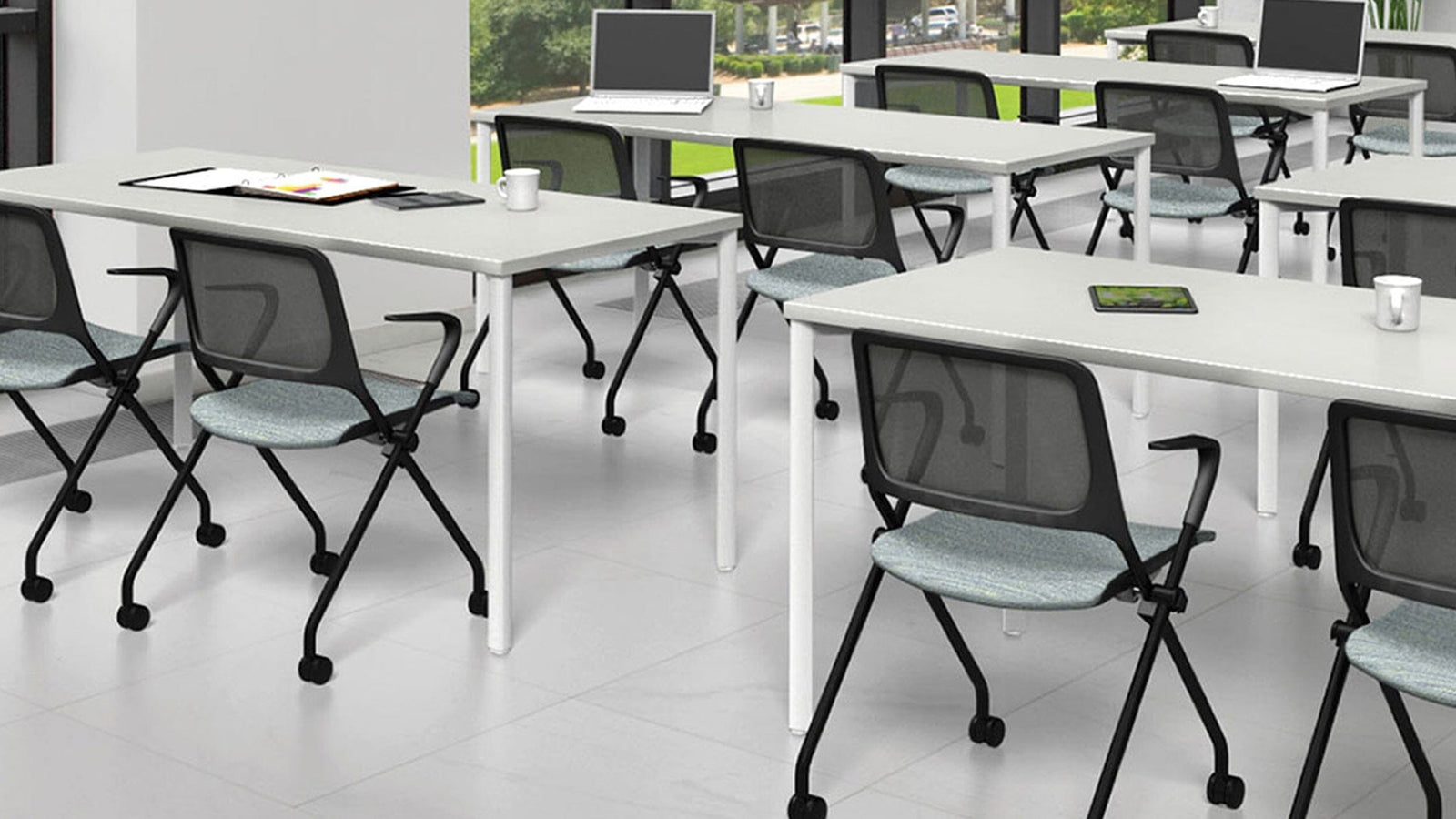 Tensor Table - Adaptable & Innovative Workspace Solution Multi-Purpose Table, Meeting Table, Conference Table, Training Table SitOnIt 