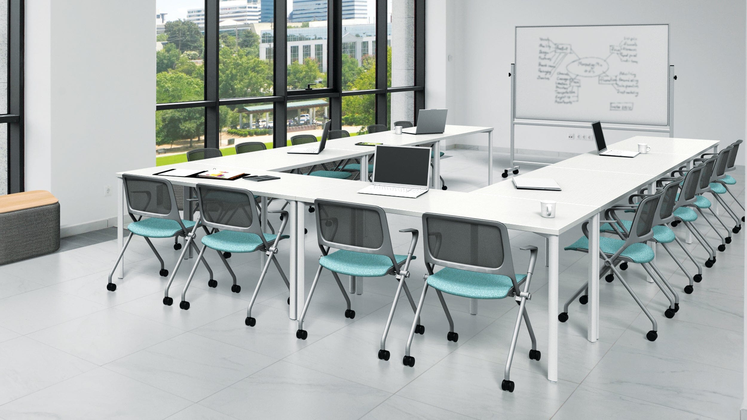 Tensor Table - Adaptable & Innovative Workspace Solution Multi-Purpose Table, Meeting Table, Conference Table, Training Table SitOnIt 