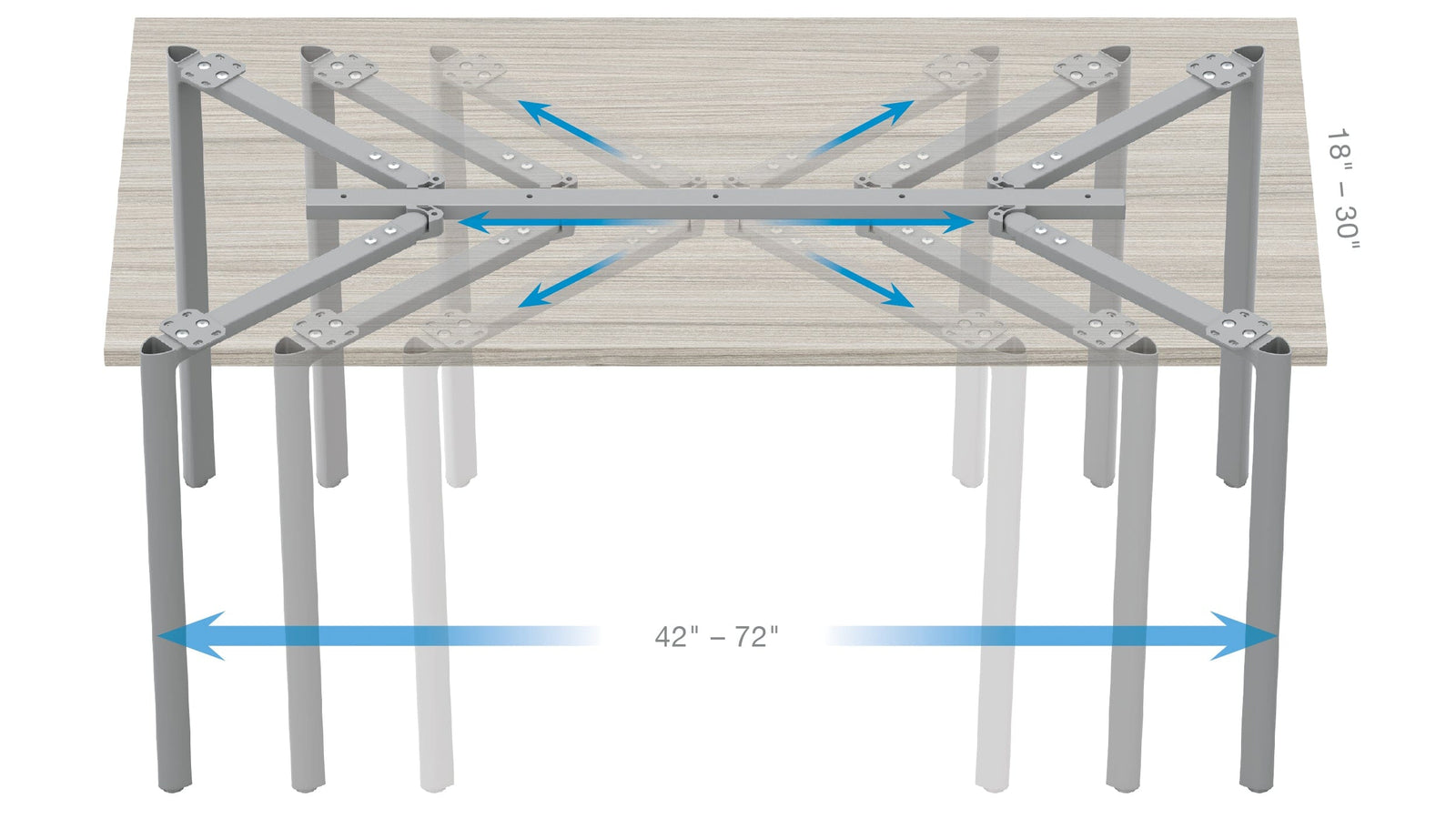 Tensor Table - Adaptable & Innovative Workspace Solution Multi-Purpose Table, Meeting Table, Conference Table, Training Table SitOnIt 