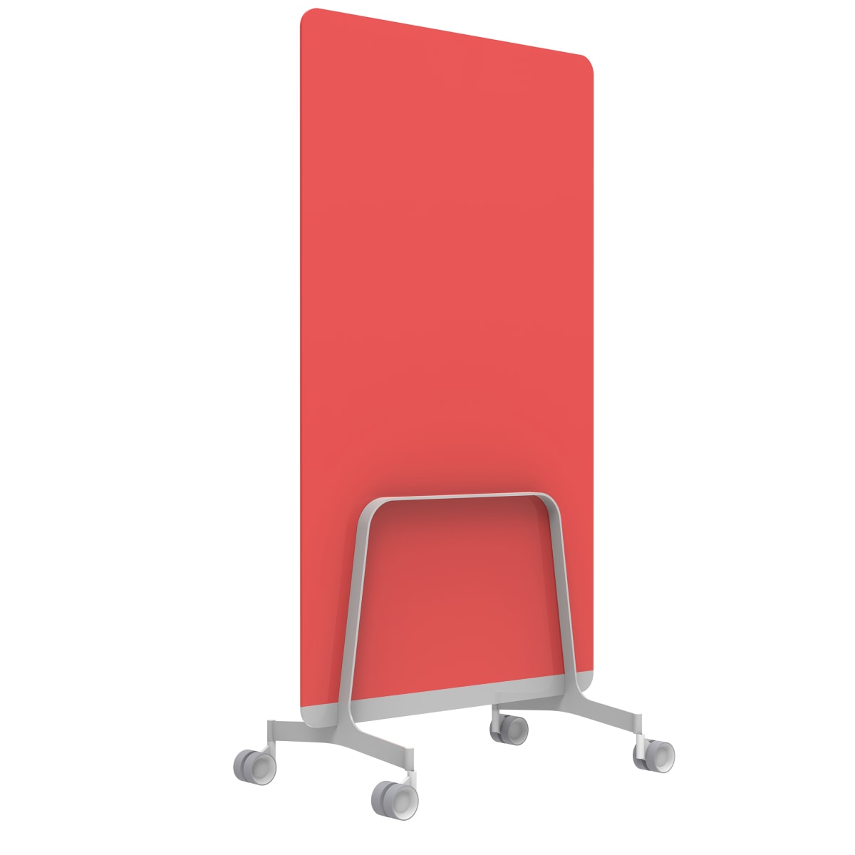 Q! Mobile Dual-Sided Glass Writing Board for Clinical Staff