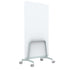 Q! Mobile Dual-Sided Glass Writing Board for Clinical Staff
