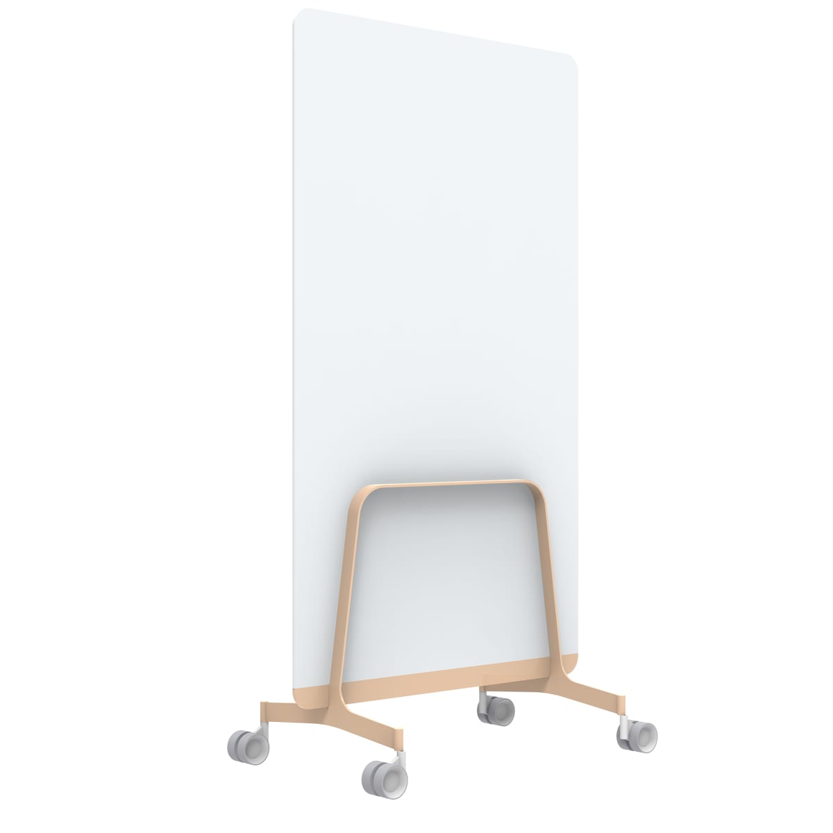 Q! Mobile Dual-Sided Glass Writing Board for Clinical Staff