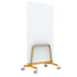 Q! Mobile Dual-Sided Glass Writing Board for Clinical Staff