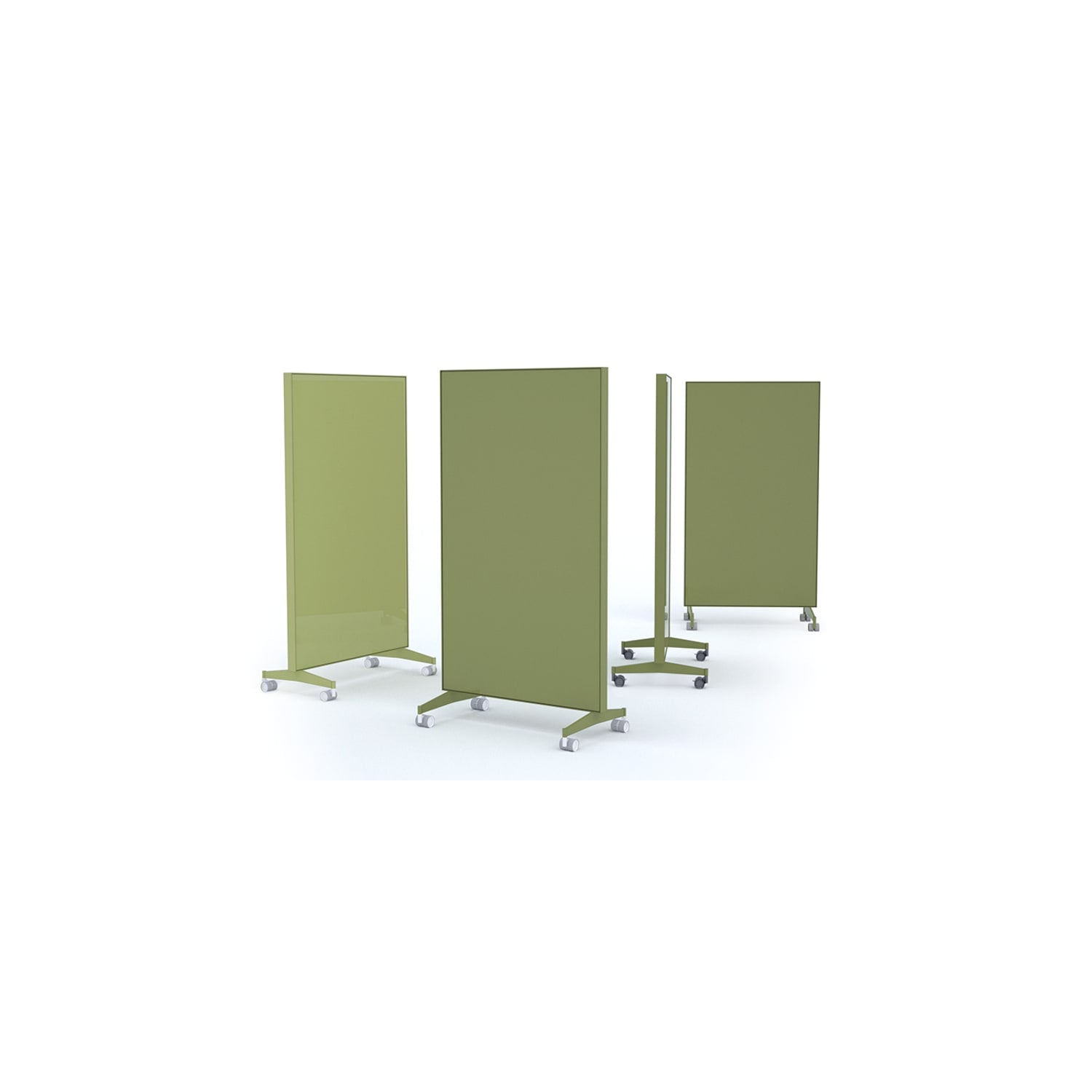 AX Mobile Double-Sided Glass Medical Charting Board