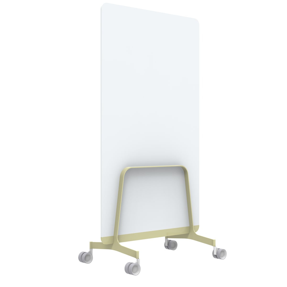 Q! Mobile Dual-Sided Glass Writing Board for Clinical Staff