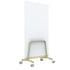 Q! Mobile Dual-Sided Glass Writing Board for Clinical Staff
