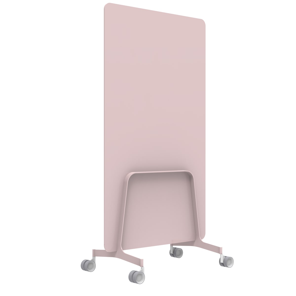 Q! Mobile Dual-Sided Glass Writing Board for Clinical Staff