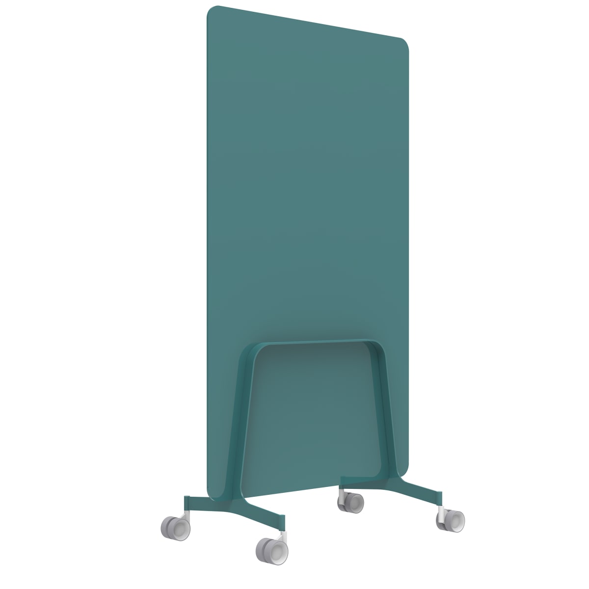 Q! Mobile Dual-Sided Glass Writing Board for Clinical Staff